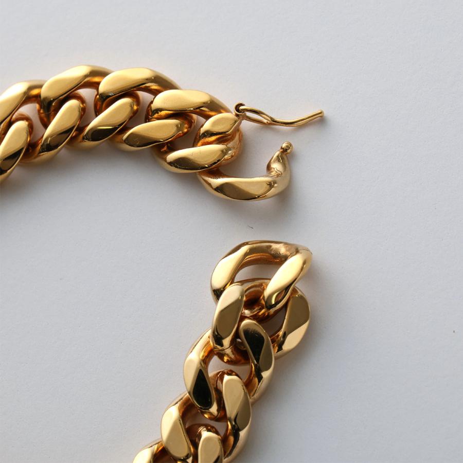 CELINE セリーヌ ブレスレット Gourmette Bracelet グルメット 460BJ6BRA.35OR レディース Triomphe トリオンフ ブラス アクセサリー Goldの画像