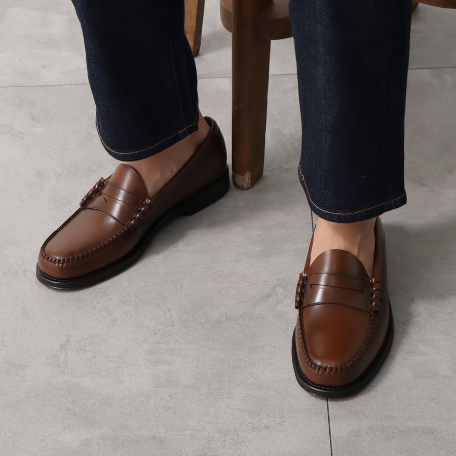 G.H.BASS ジーエイチバス ローファー LARSON ラーソン BA11010H メンズ レザーシューズ レザーソール ビーフロール マッケイ製法 靴の画像