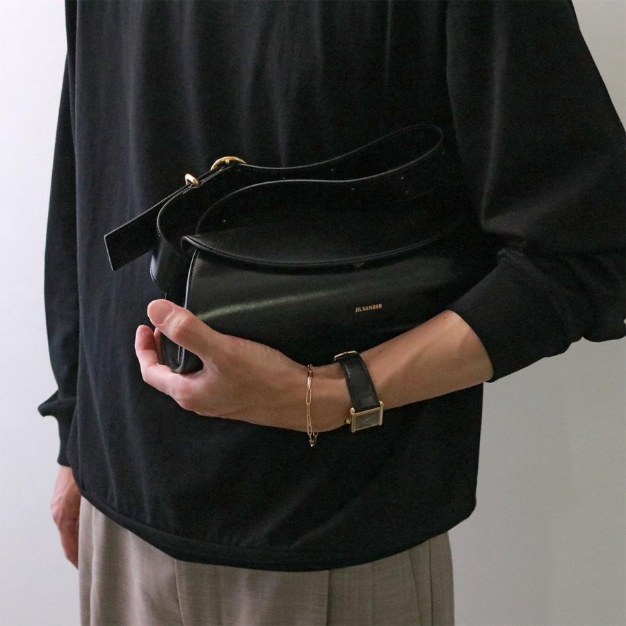 ジルサンダー JIL SANDER Cannolo スモール ショルダーバッグ バッグ レザー レディース ブラック系 J07WD0023P4840001 【新品】 JIL SANDER CANNOLO カンノーロ スモールショルダーレザーバッグ (Jil