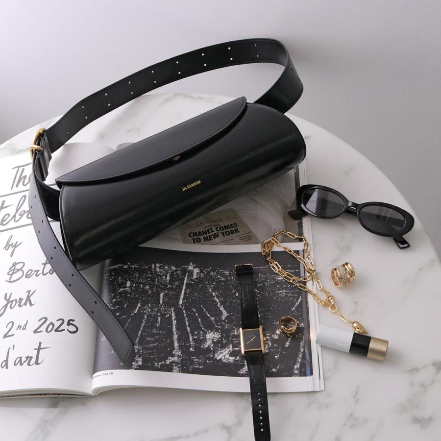 JIL SANDER ジルサンダー ショルダーバッグ CANNOLO SM カンノーロ スモール J07WD0023 P4840 メンズ レザー ロゴ 鞄 J07WD0023P4840001の画像