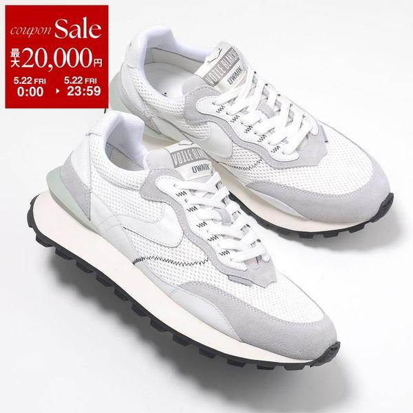 VOILE BLANCHE ボイルブランシェ スニーカー QWARK HYPE MAN 2018344 26 メンズ ローカット スウェード メッシュ 厚底 5cm 靴 4B09/SILKYGREY-OFFWHITEの画像