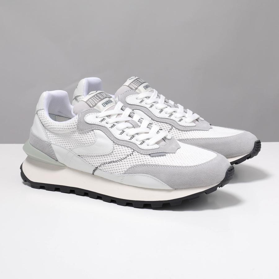 VOILE BLANCHE ボイルブランシェ スニーカー QWARK HYPE MAN 2018344 26 メンズ ローカット スウェード メッシュ 厚底 5cm 靴 4B09/SILKYGREY-OFFWHITEの画像