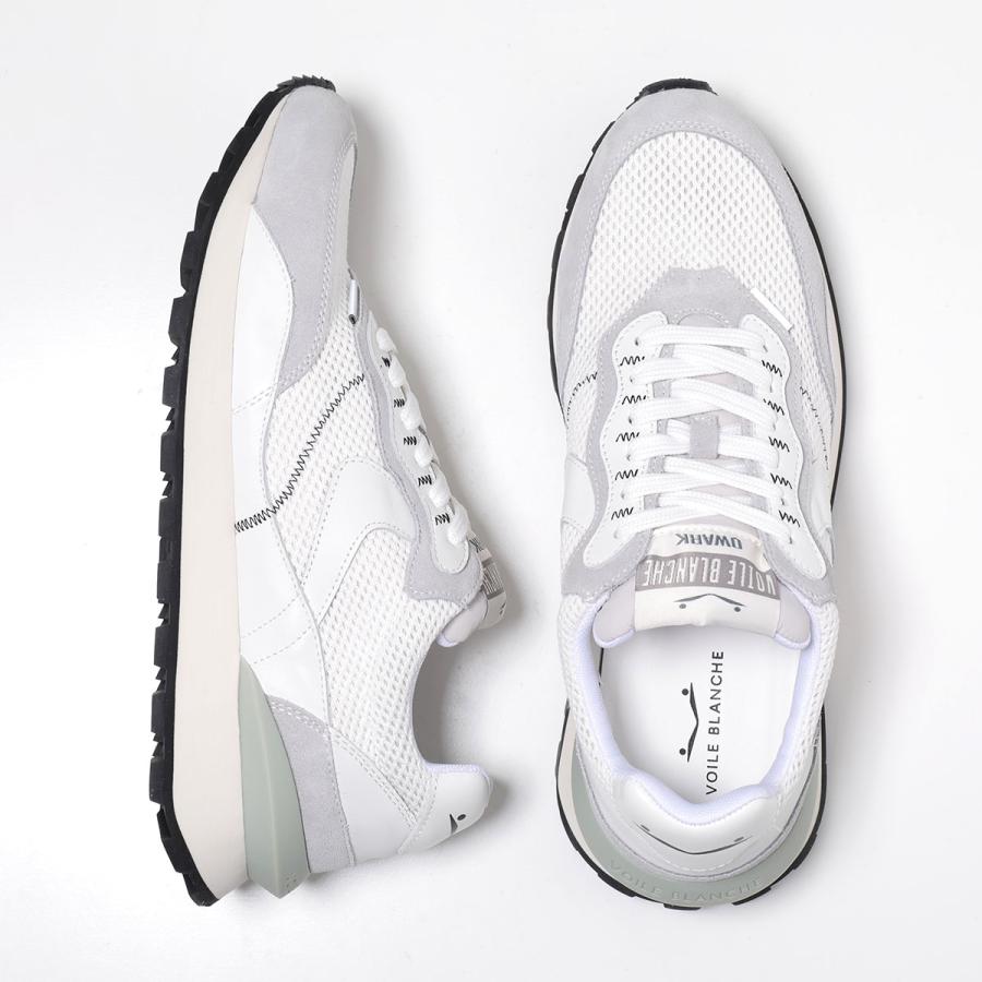 VOILE BLANCHE ボイルブランシェ スニーカー QWARK HYPE MAN 2018344 26 メンズ ローカット スウェード メッシュ 厚底 5cm 靴 4B09/SILKYGREY-OFFWHITEの画像