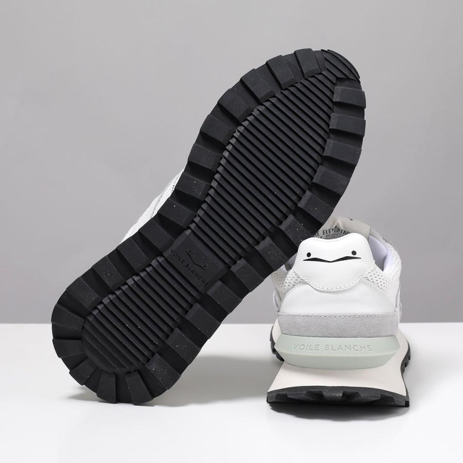 VOILE BLANCHE ボイルブランシェ スニーカー QWARK HYPE MAN 2018344 26 メンズ ローカット スウェード メッシュ 厚底 5cm 靴 4B09/SILKYGREY-OFFWHITEの画像