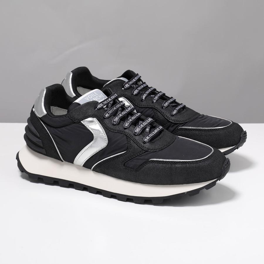 VOILE BLANCHE ボイルブランシェ スニーカー PARIS POWER MAN 2019275 11 メンズ ローカット スウェード 3.5cm 靴 1A02/BLACK-SILVERの画像