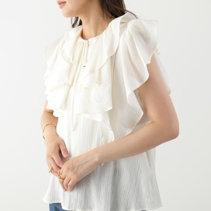 Cafune（カフネ） ブラウス 625929 レディース コットン 楊柳 フリル 