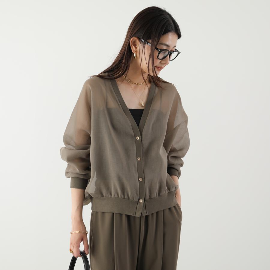 美品✨️ PASSIONE パシオーネ ブルゾン カーディガン トップス PASSIONE（パシオーネ） カーディガン 626954 レディース シアー