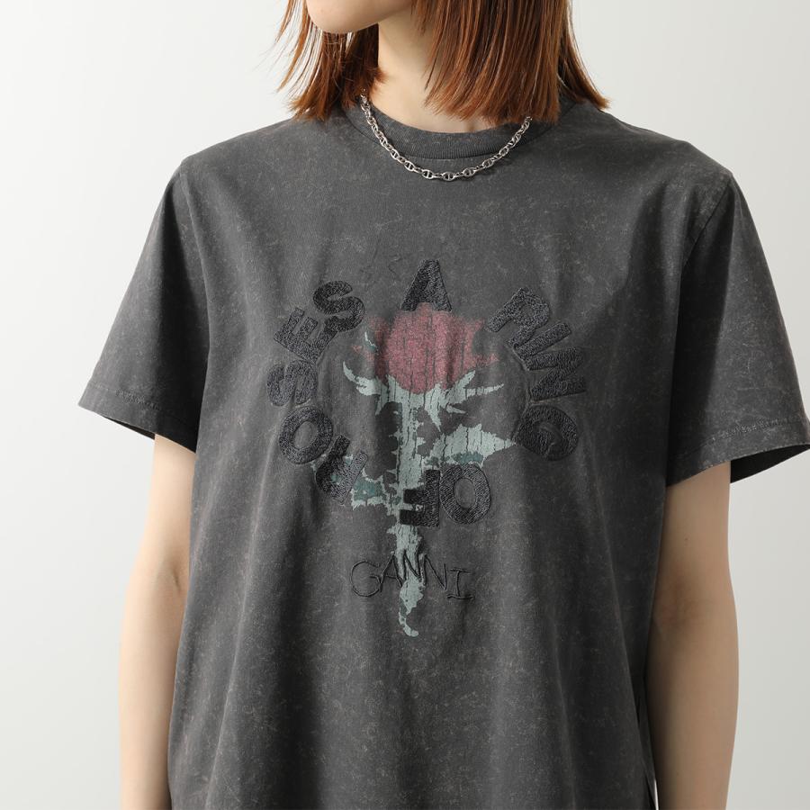 GANNI（ガニー） Tシャツ Future Heavy Jersey Oversized A1050171