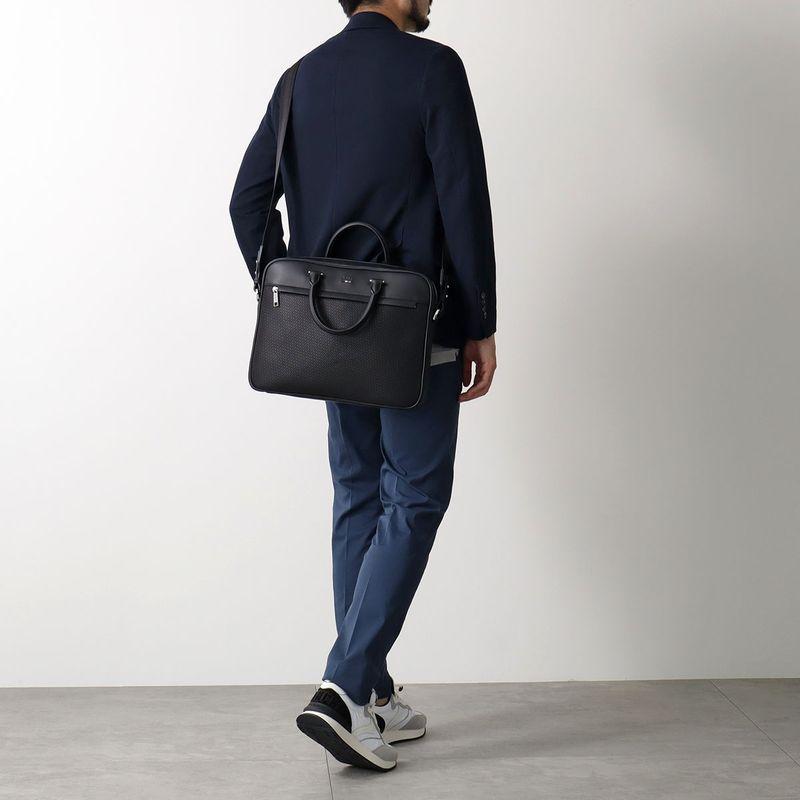極美品 ヒューゴボス ビジネスバッグ ブリーフケース レザー 黒 A4 2way HUGO BOSS（ヒューゴ・ボス） ビジネスバッグ Ray MP S doc case
