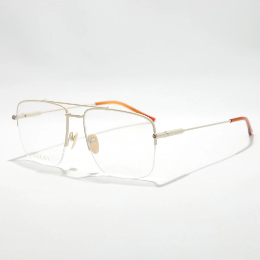 GUCCI（グッチ） メガネ GG1415O メンズ ティアドロップ型 メタル