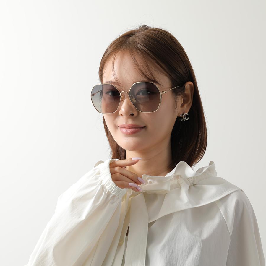 Chloe（クロエ） サングラス CH0169SA レディース ポリゴン型 メタル
