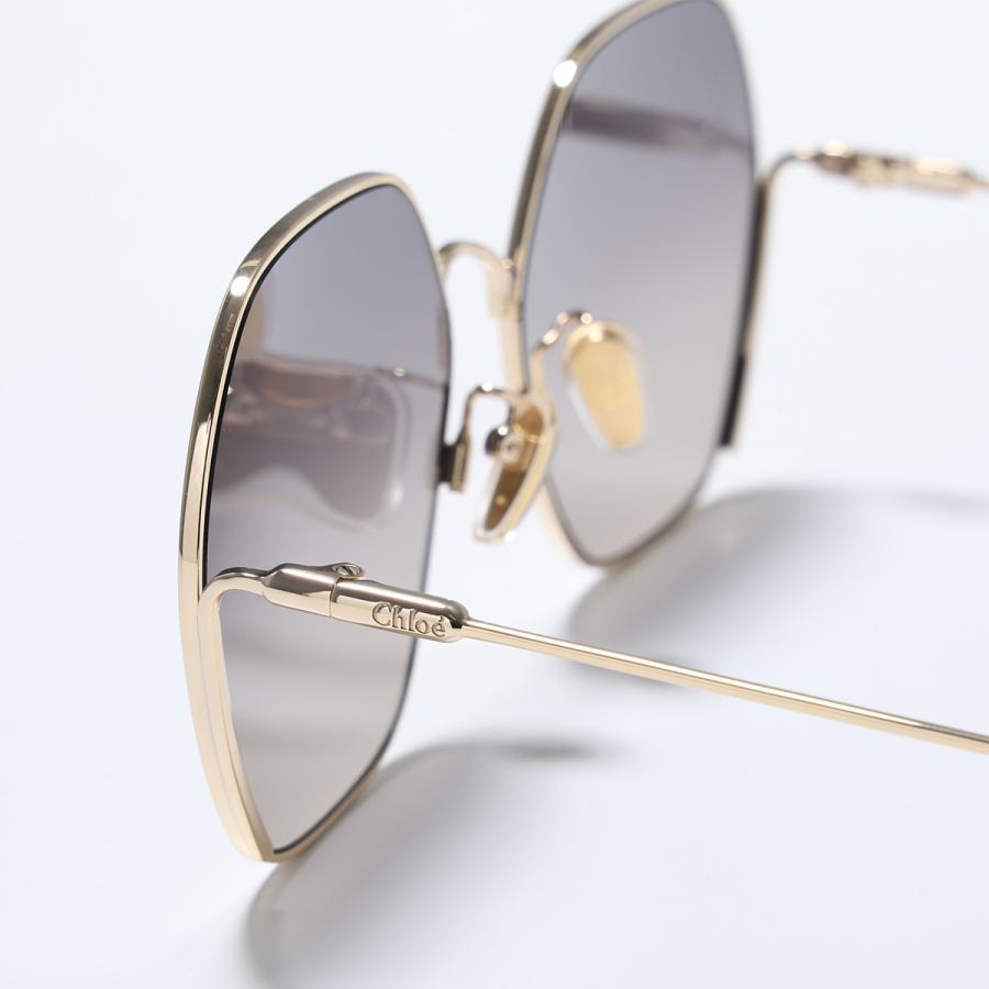 Chloe（クロエ） サングラス CH0169SA レディース ポリゴン型 メタル