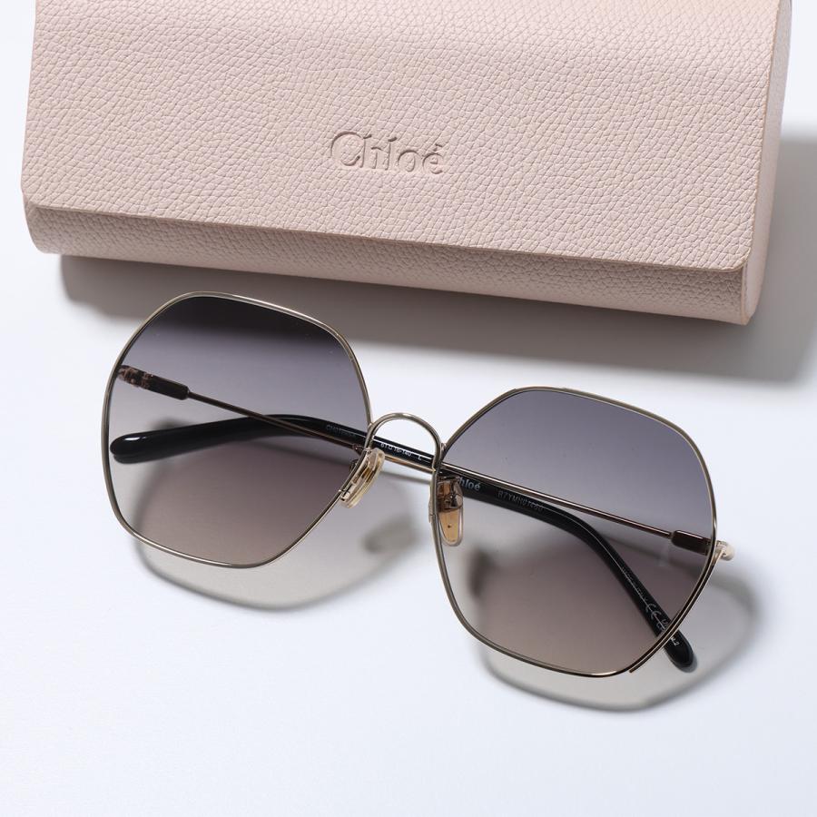 Chloe（クロエ） サングラス CH0169SA レディース ポリゴン型 メタル