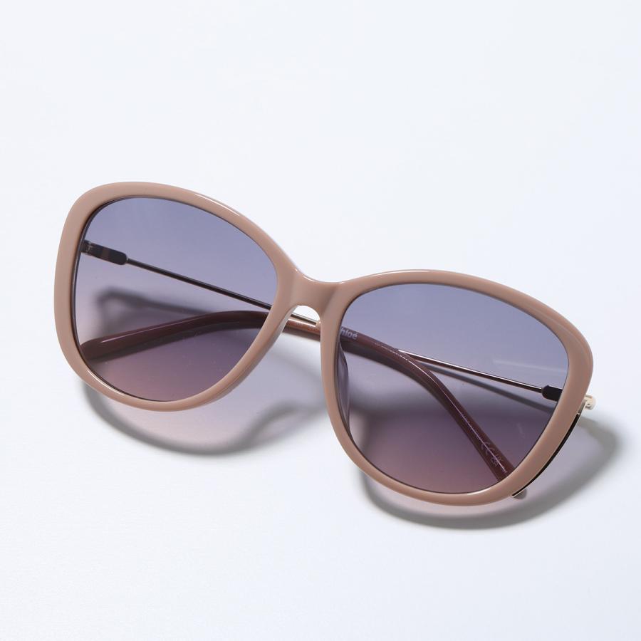 Chloe クロエ サングラス CH0175SK レディース キャットアイ型 セルフレーム コンビネーション アジアンフィット アイウェア 003/NUDE-GOLD-BLUEの画像