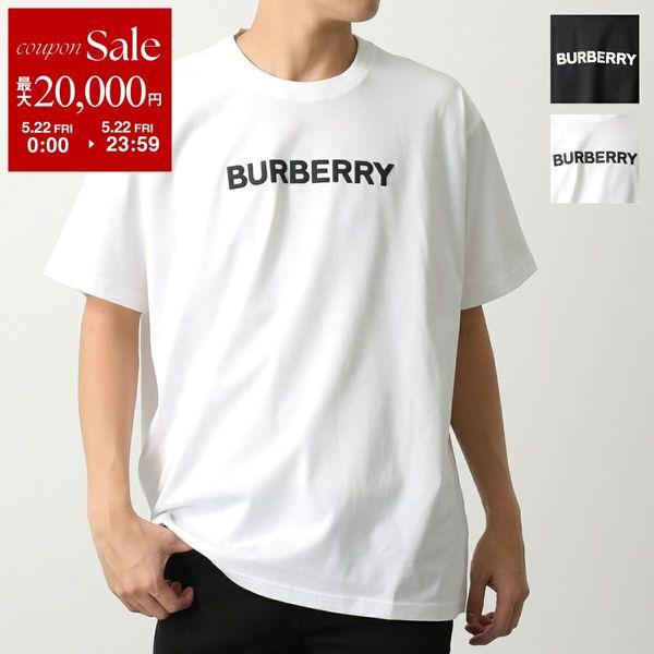 【訳あり】BURBERRY バーバリー 半袖 Tシャツ HARRISTON ハリソン 8055309 メンズ カットソー ロゴT オーバーサイズ クルーネック A1464/WHITEの画像