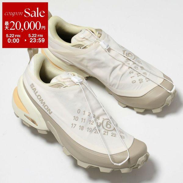 MM6 × SALOMON エムエムシックス メゾンマルジェラ サロモン コラボ スニーカー CROSS DUST S59WS0249 P7624 レディース ローカット 靴 HB423/VANILLAの画像