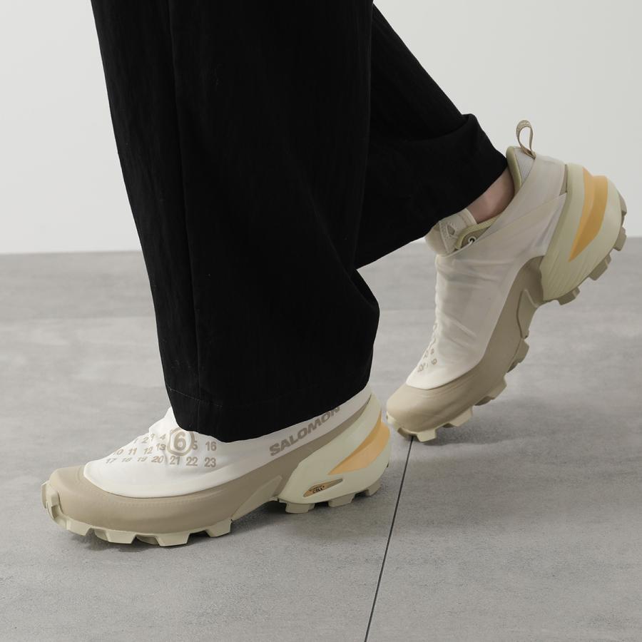 MM6 × SALOMON エムエムシックス メゾンマルジェラ サロモン コラボ スニーカー CROSS DUST S59WS0249 P7624 レディース ローカット 靴 HB423/VANILLAの画像