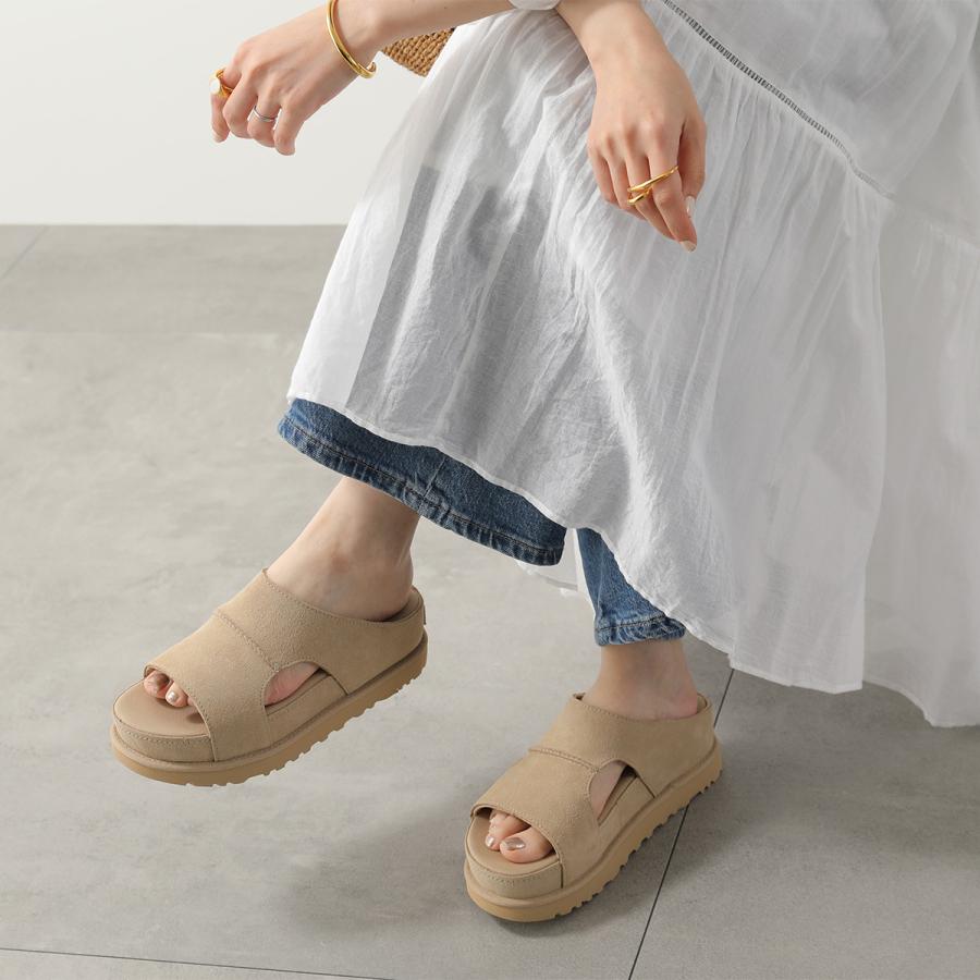 UGG アグ サンダル Goldenstar Hi Cutout Slide ゴールデンスター ハイ カットアウト スライド 1175132 レディース スウェード 厚底 6cm シューズ 靴の画像