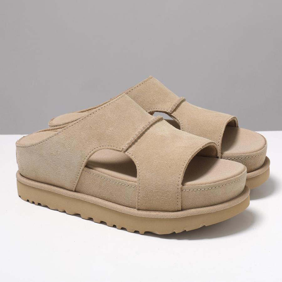 UGG アグ サンダル Goldenstar Hi Cutout Slide ゴールデンスター ハイ カットアウト スライド 1175132 レディース スウェード 厚底 6cm シューズ 靴の画像