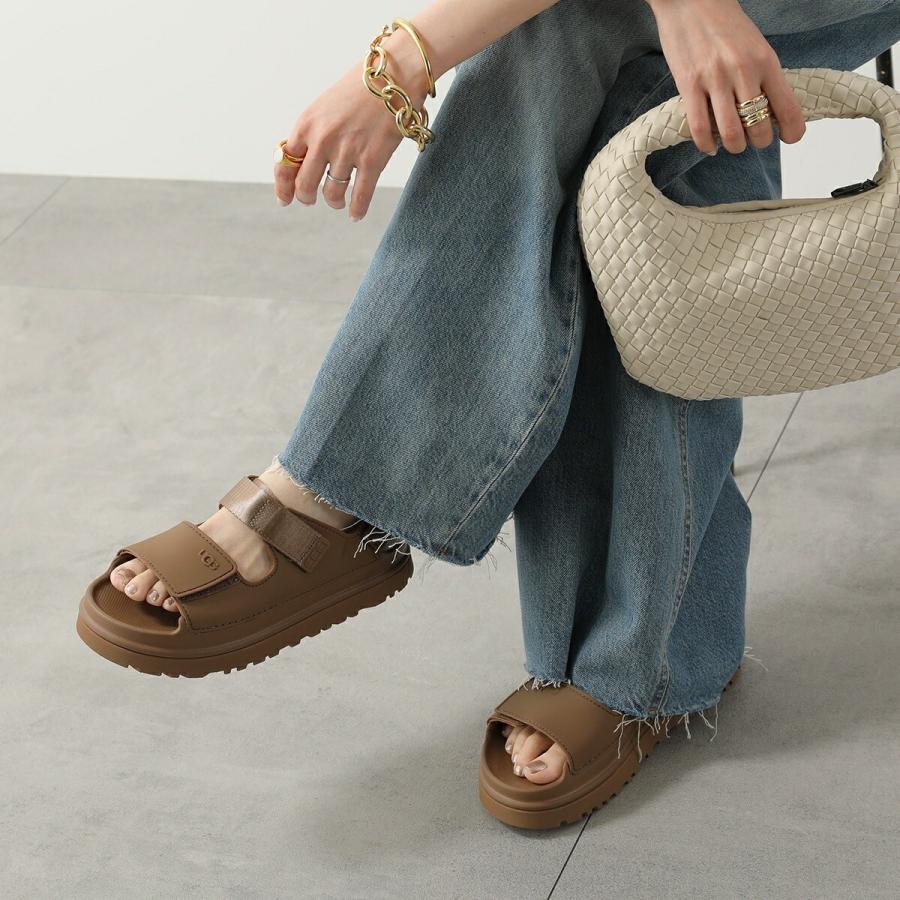 UGG KIDS アグ キッズ サンダル GoldenGlow ゴールデングロー 1152813K レディース ガールズ プラットフォーム ストラップ ロゴ 3.8cm 軽量 シューズ 靴の画像