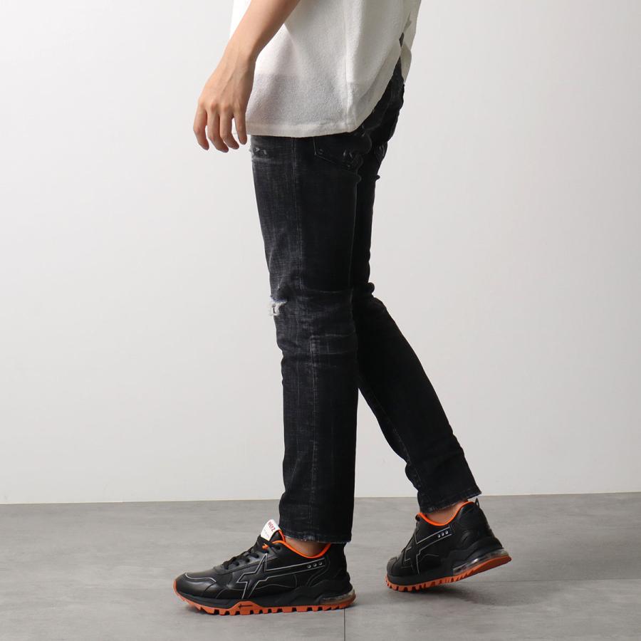 DSQUARED2 ディースクエアード ジーンズ Skater スケーター S71LB1756 S30357 メンズ デニム ブラックウォッシュ ダメージ加工の画像