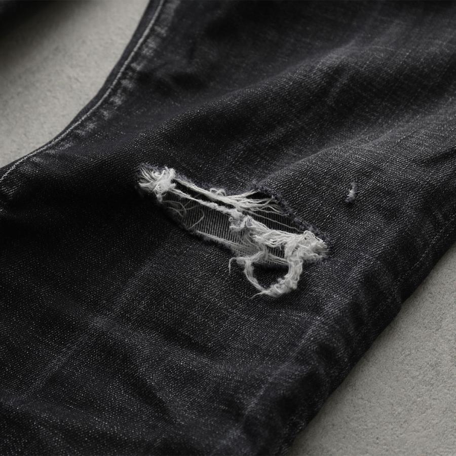 DSQUARED2 ディースクエアード ジーンズ Skater スケーター S71LB1756 S30357 メンズ デニム ブラックウォッシュ ダメージ加工の画像