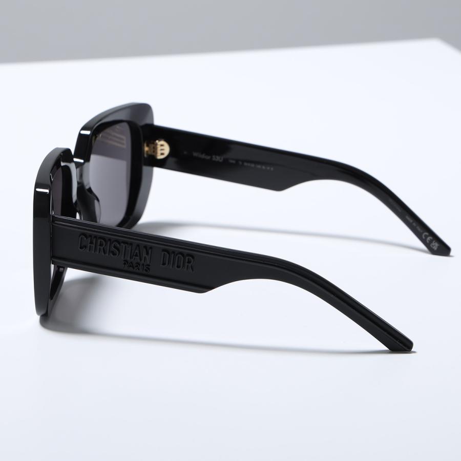 Dior ディオール サングラス Wildior S3U 10A0 CD40033U 01A レディース スクエア型 セルフレーム フルリム ロゴ アイウェア ブラックの画像