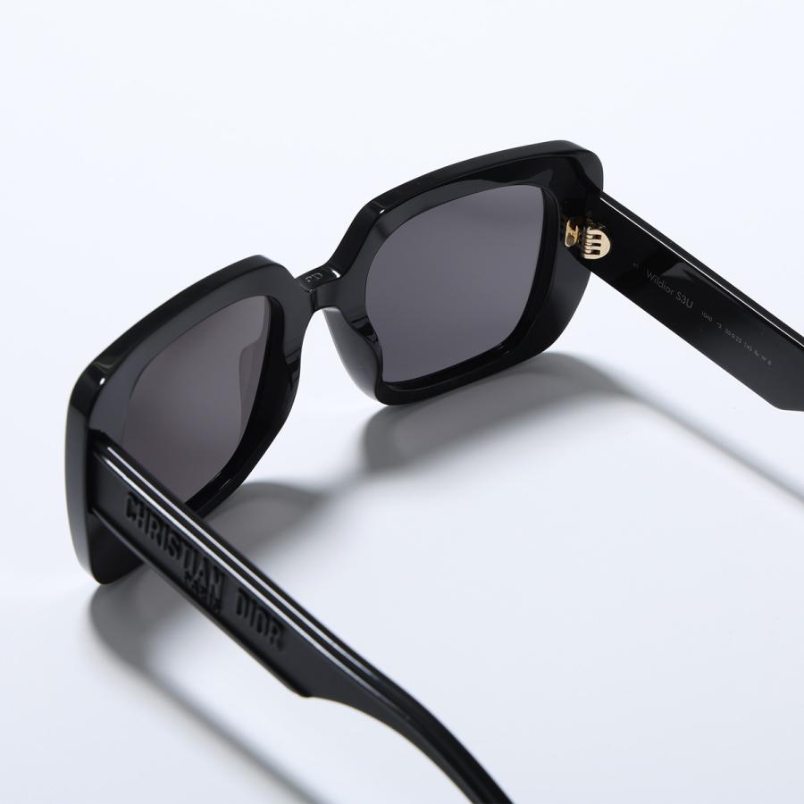 Dior ディオール サングラス Wildior S3U 10A0 CD40033U 01A レディース スクエア型 セルフレーム フルリム ロゴ アイウェア ブラックの画像