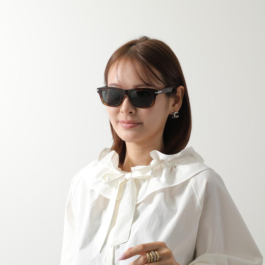 Dior ディオール サングラス DiorBlackSuit S71 24C0 DM40059I 53N メンズ スクエア型 セルフレーム フルリム ロゴ アイウェア ブラウン他の画像