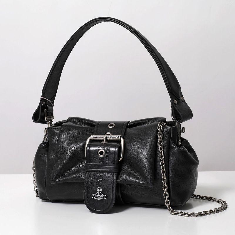 Vivienne Westwood ヴィヴィアンウエストウッド ハンドバッグ HAZEL TREASURE ヘーゼル トレジャー 4602000PW L00BX レディース レザー 鞄 N404/BLACK/DARK