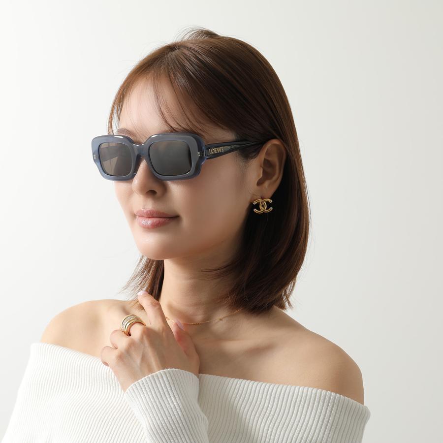 LOEWE（ロエベ） サングラス LW40158F レディース スクエア型 セル