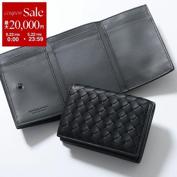BOTTEGA VENETA ボッテガヴェネタ 三つ折り財布 515385 V3UN2 メンズ イントレチャート レザー バイカラー ミニ財布 小銭入れあり 1295 515385V3UN21295の画像
