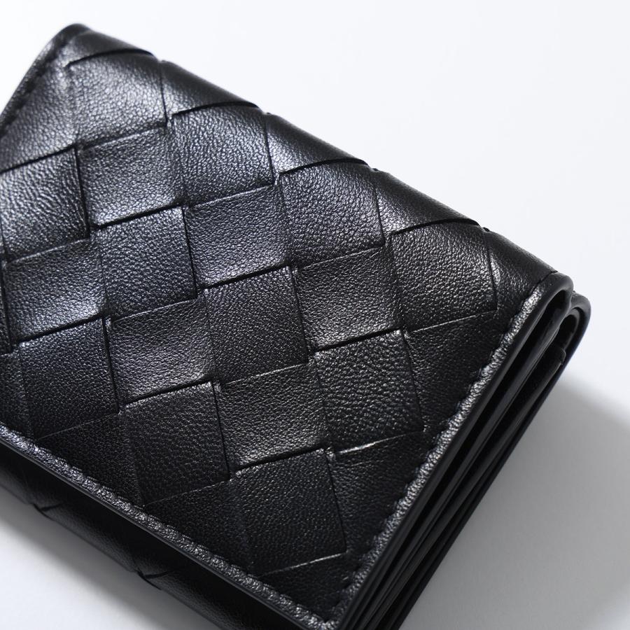 BOTTEGA VENETA ボッテガヴェネタ 三つ折り財布 609285 V3UH1 メンズ イントレチャート レザー ミニ財布 小銭入れあり 8803 609285V3UH18803の画像