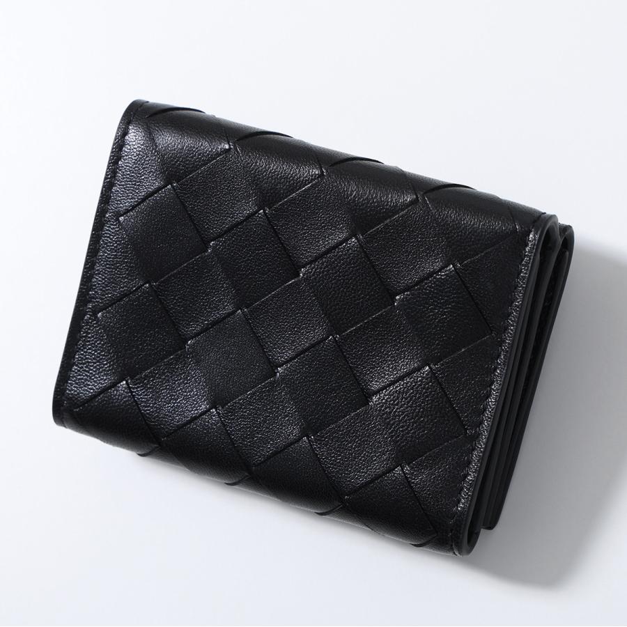 BOTTEGA VENETA ボッテガヴェネタ 三つ折り財布 609285 V3UH1 レディース イントレチャート レザー ミニ財布 小銭入れあり 8803 609285V3UH18803の画像