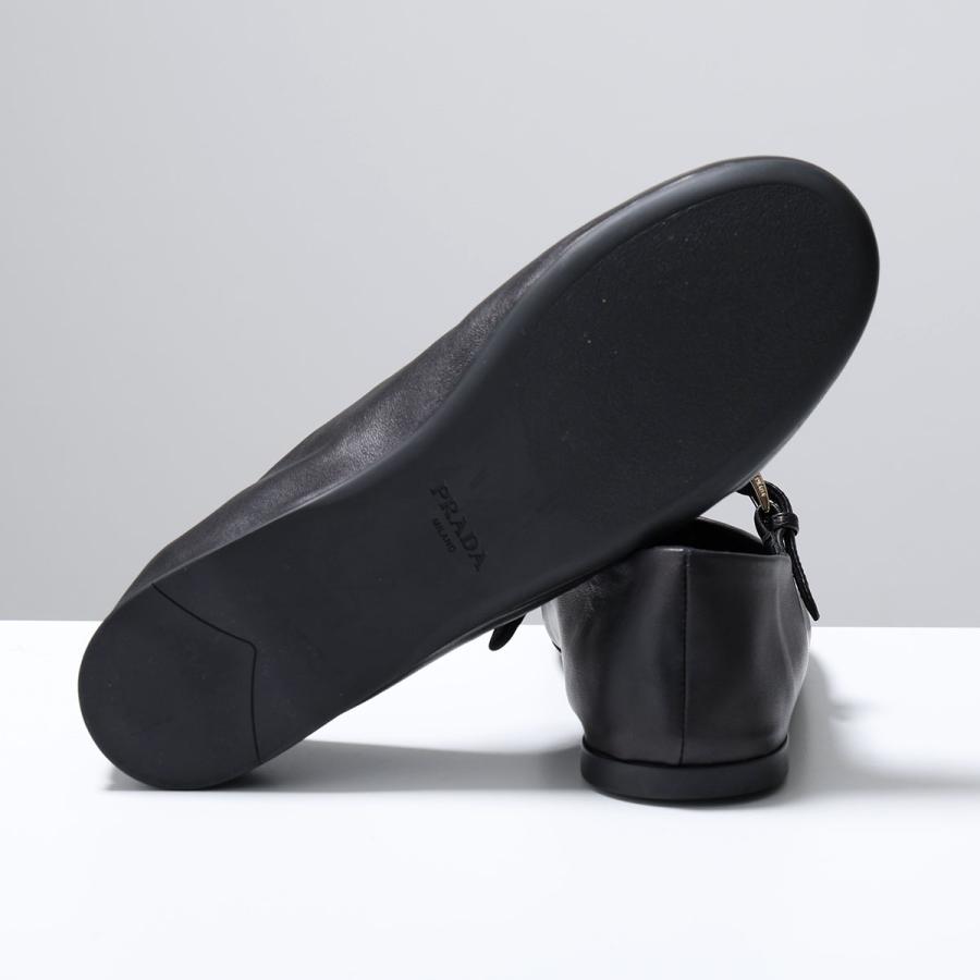 PRADA ブラック フラットシューズ　36 1/2 PRADA（プラダ） バレエシューズ 1F793N 038 レディース