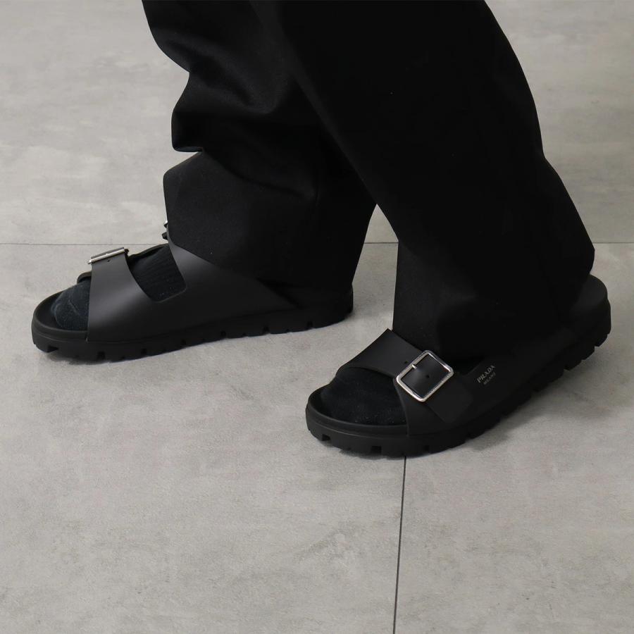 【正規品】PRADA プラダ ラバー スライド サンダル PRADA（プラダ） スライドサンダル 2X3159 3LKK メンズ ラバー
