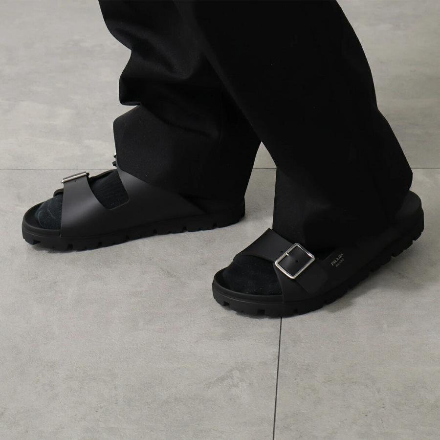 PRADA（プラダ） スライドサンダル 2X3159 3LKK メンズ ラバー