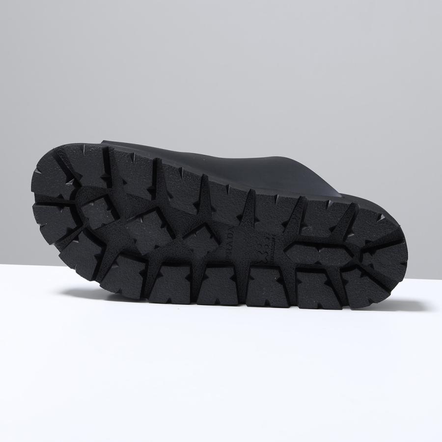 PRADA プラダ スライドサンダル 2X3159 3LKK メンズ ラバー ストラップ ロゴ EVA チャンキーソール シューズ 靴 F0002/NEROの画像
