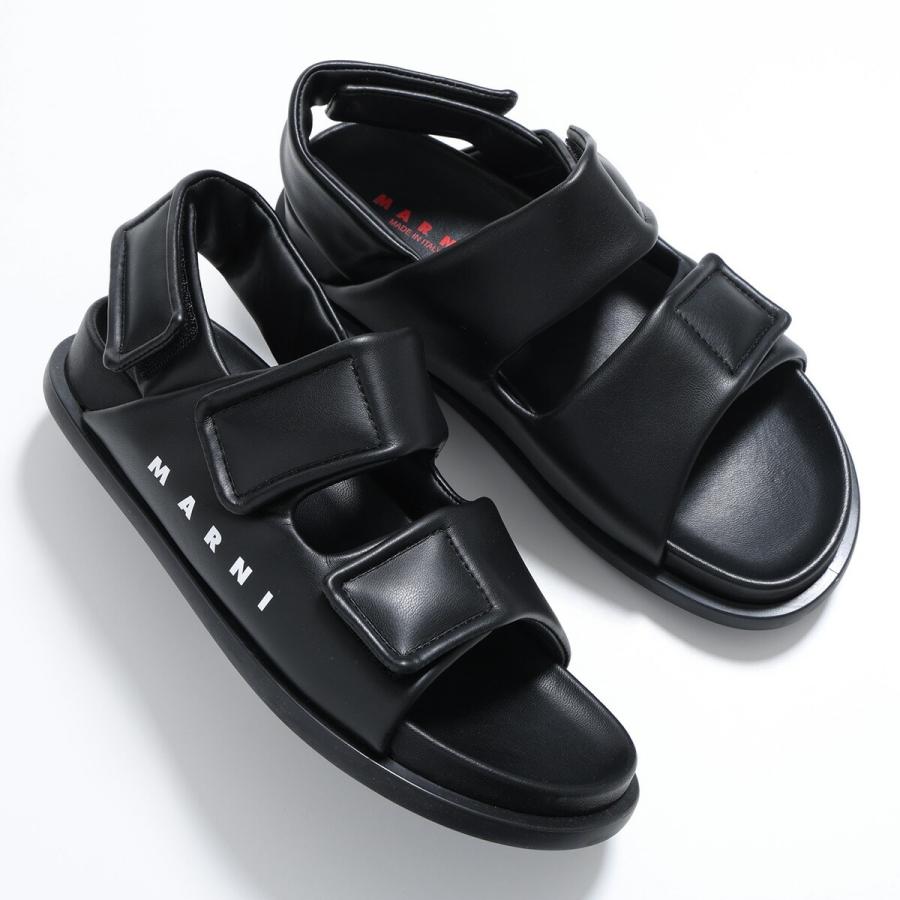 マルニ MARNI サンダル フスベット スタッズ レザー ストラップ 38 黒 MARNI（マルニ） MARNI KIDS キッズ サンダル 82316 レディース