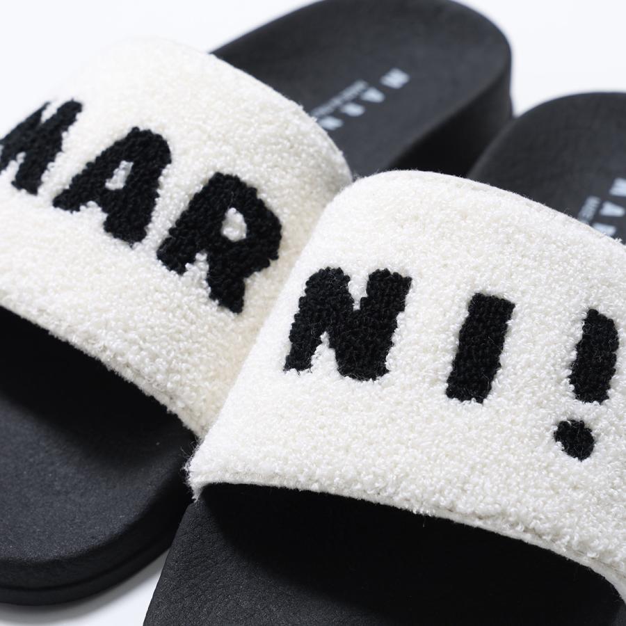 MARNI KIDS マルニ キッズ サンダル 82352 レディース ガールズ フラット ボア スライドサンダル イタリア製 ロゴ シューズ 靴の画像