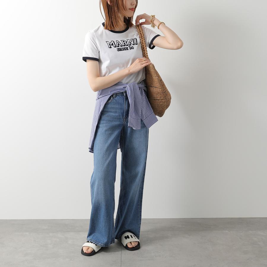 MARNI KIDS マルニ キッズ サンダル 82352 レディース ガールズ フラット ボア スライドサンダル イタリア製 ロゴ シューズ 靴の画像