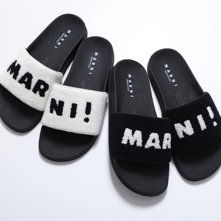 MARNI KIDS マルニ キッズ サンダル 82352 レディース ガールズ フラット ボア スライドサンダル イタリア製 ロゴ シューズ 靴の画像
