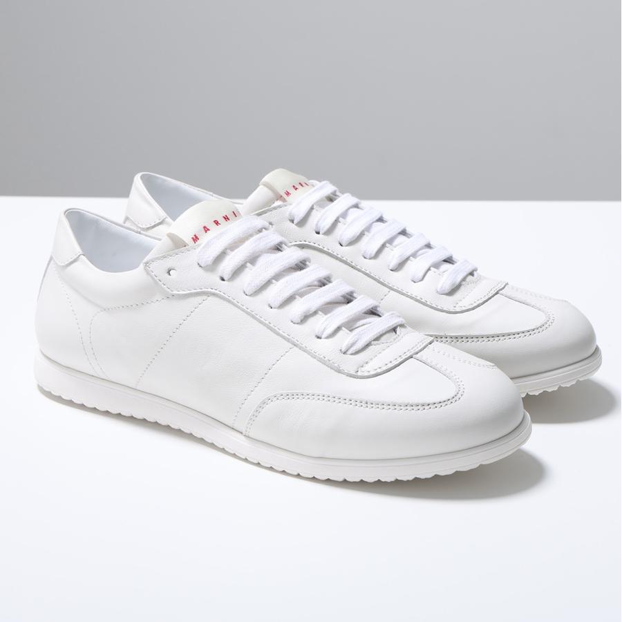MARNI KIDS マルニ キッズ スニーカー 82332 レディース ガールズ ローカット レザー イタリア製 1.5cm シューズ 靴 BIANCの画像