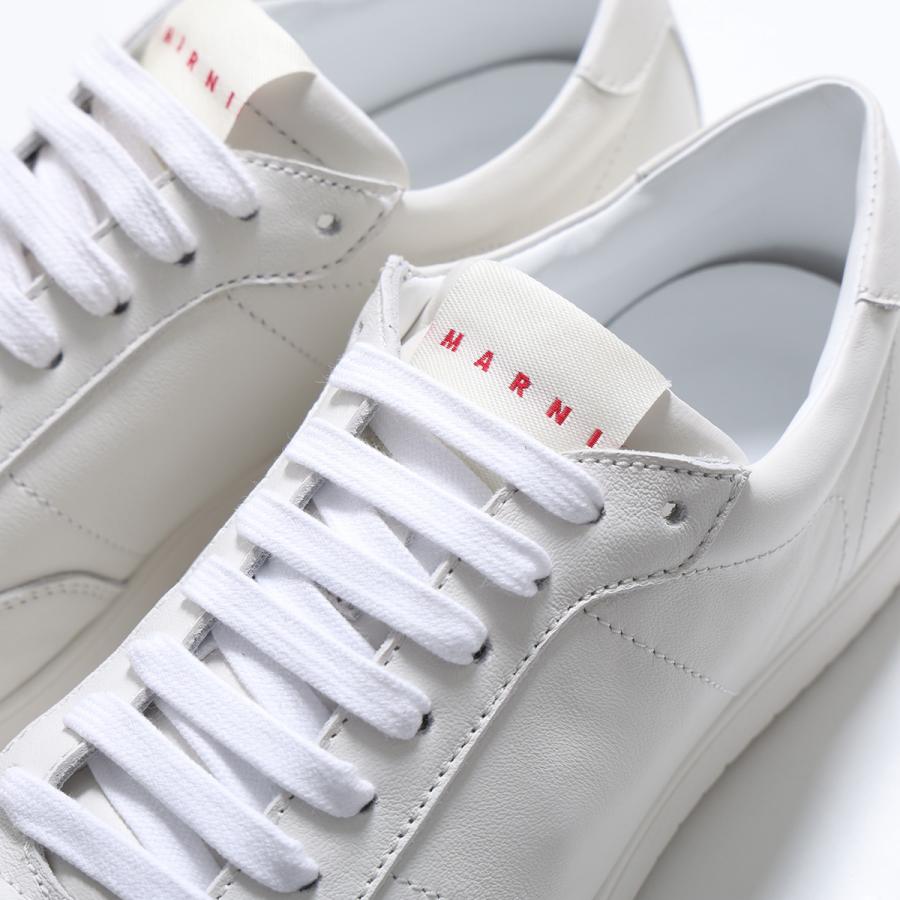 MARNI KIDS マルニ キッズ スニーカー 82332 レディース ガールズ ローカット レザー イタリア製 1.5cm シューズ 靴 BIANCの画像