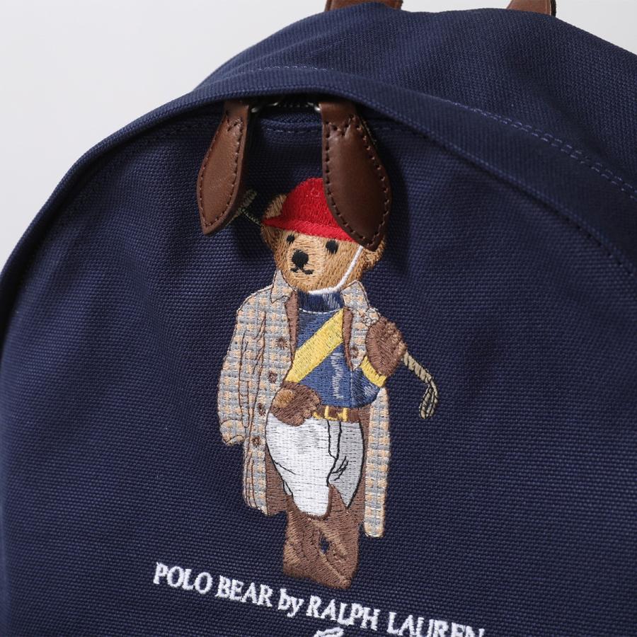ポロラルフローレン ポロベア キャンバス リュック ネイビー 刺繍 POLO RALPH LAUREN（ポロ・ラルフローレン） バックパック 405P08097
