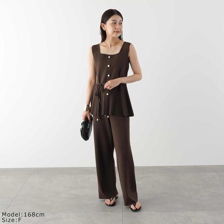 Torrazzo Donna（トラッゾドンナ） ニットブラウス Square Neck Knit