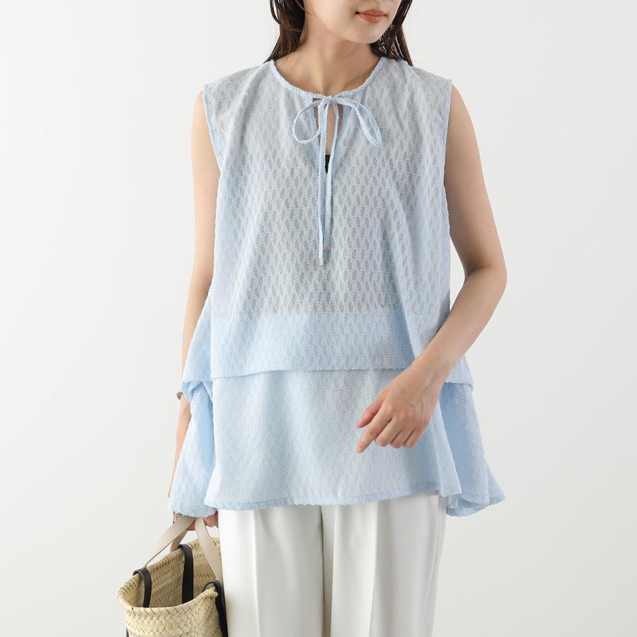 Torrazzo Donna（トラッゾドンナ） ブラウス Geometric Pattern