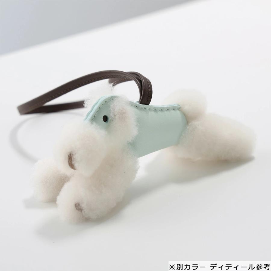 美品✨エルメス バディチャーム 犬 アニマル ドッグ レザー ライムイエロー 黄 HERMES（エルメス） チャーム バディ ドッグ Budy dog アニョーミロ