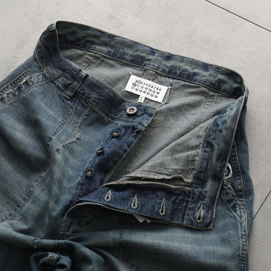 MAISON MARGIELA メゾンマルジェラ ジーンズ S50KA0710 M30021 メンズ デニムパンツ コットン ワイドレッグ 8オンス 962 S50KA0710M30021962の画像
