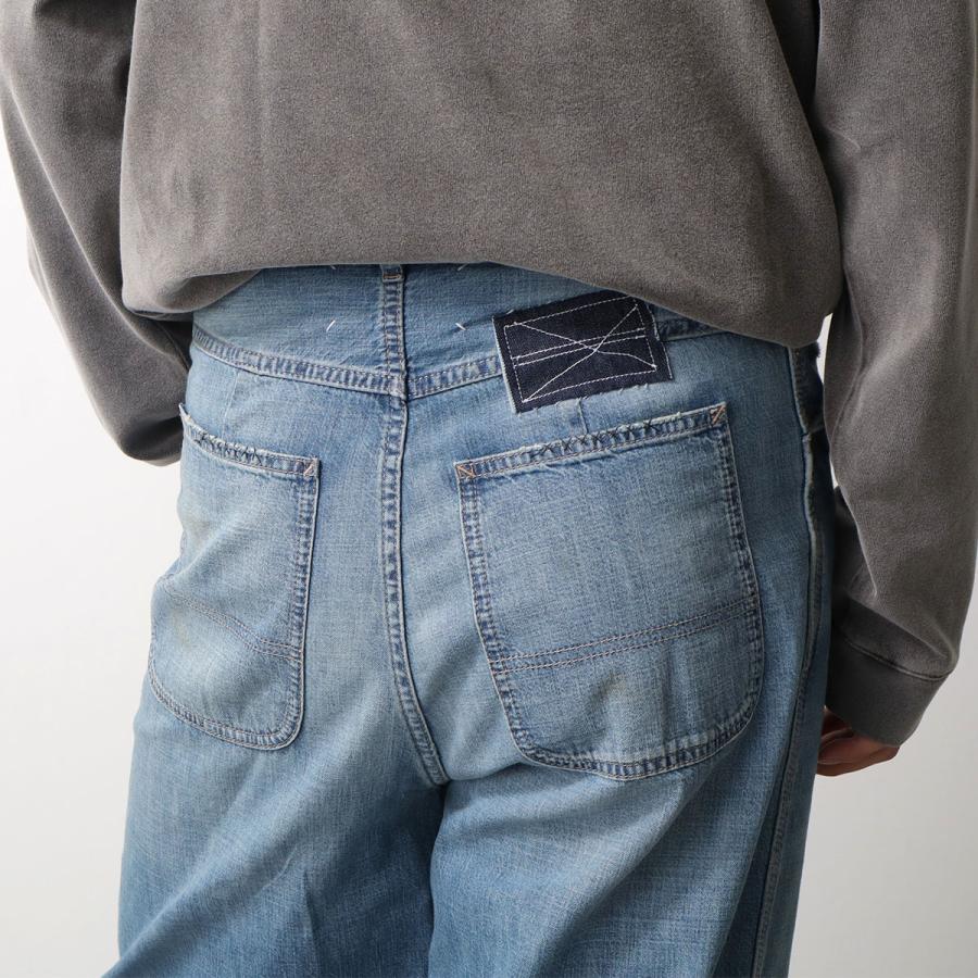 MAISON MARGIELA メゾンマルジェラ ジーンズ S51KA0615 M30021 メンズ デニムパンツ ワイドレッグ ウォッシュ加工 Gパン 4ステッチ S52LA0243M30016963の画像